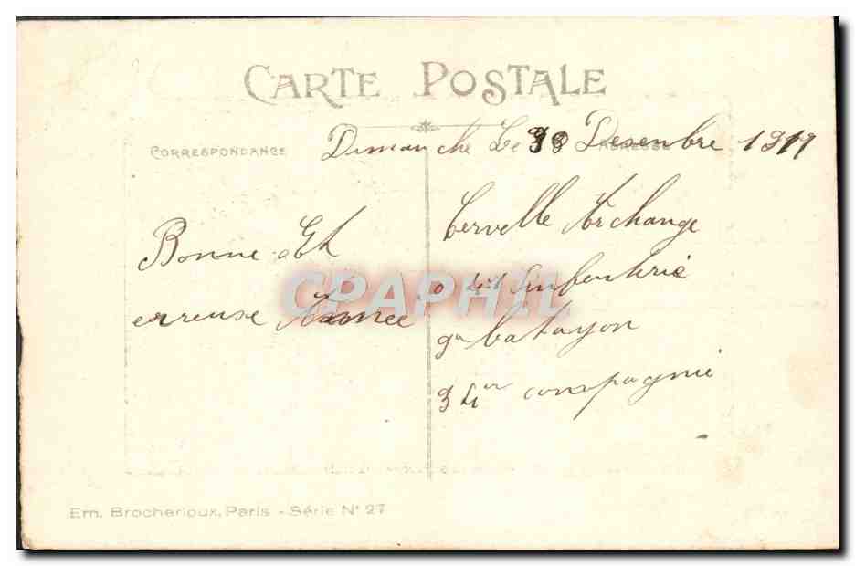 CPA Fantaisie Fleurs  — Verso