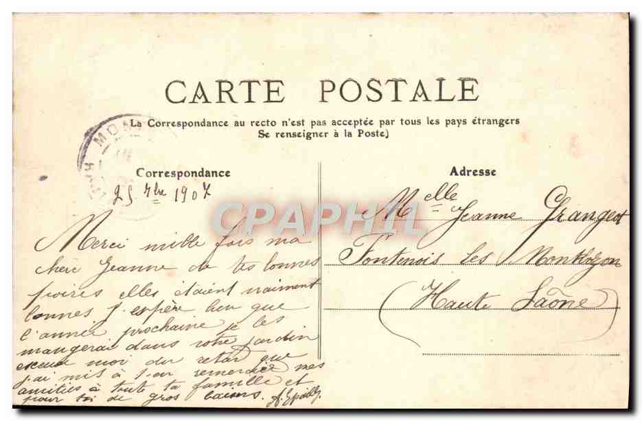 CPA Fantaisie Fleurs Du parc St Maur Saint Maur — Rückseite