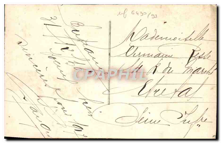 CPA Fantaisie Fleurs  — Rückseite