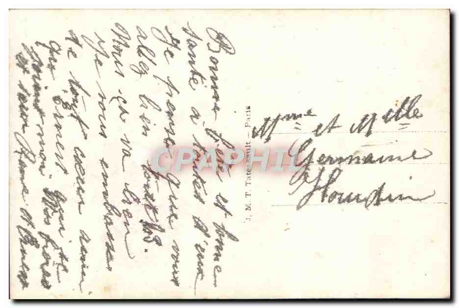 CPA Fantaisie Fleurs  — Verso