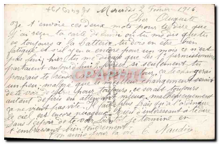 CPA Fantaisie Fleurs Papillon — Verso