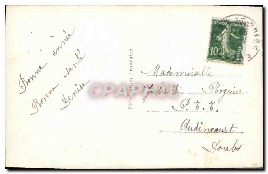 CPA Fantaisie Fleurs  — Verso