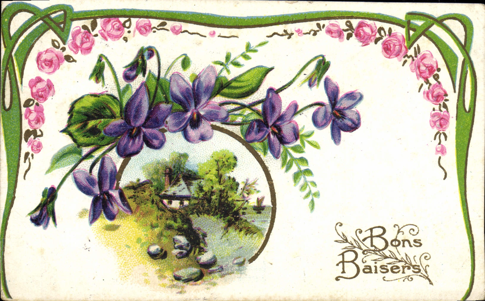 CPA Fantaisie Fleurs 