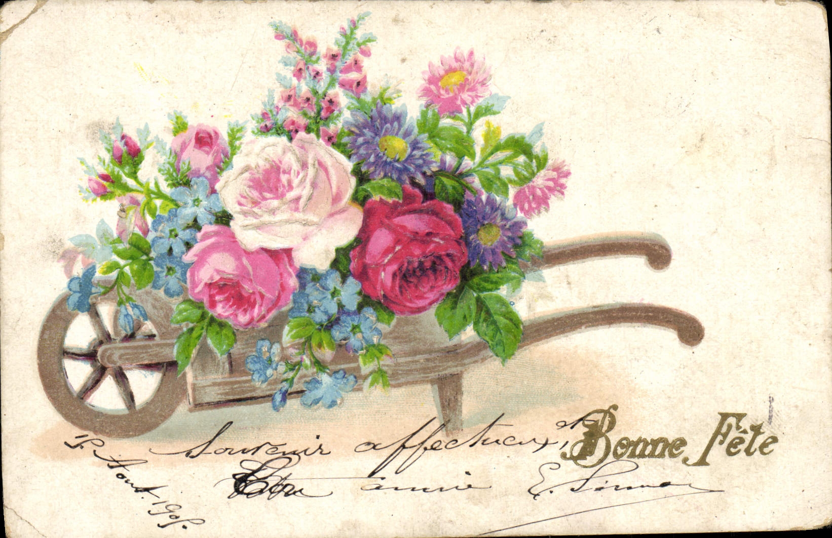 CPA Fantaisie Fleurs 