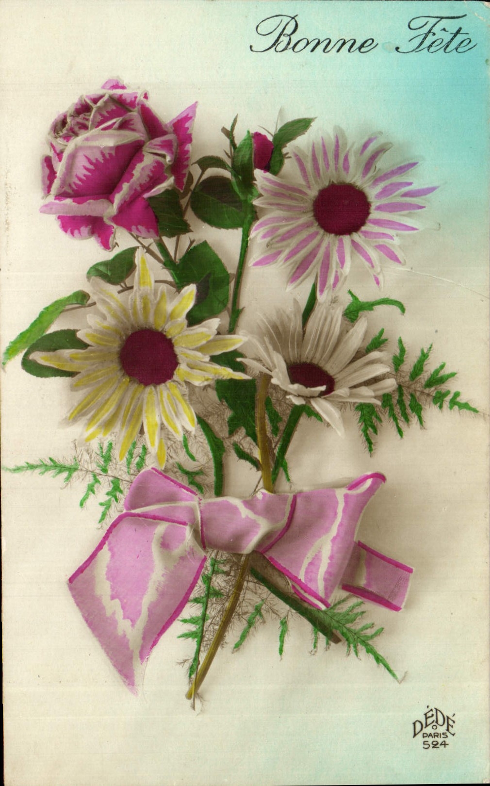 CPA Fantaisie Fleurs 
