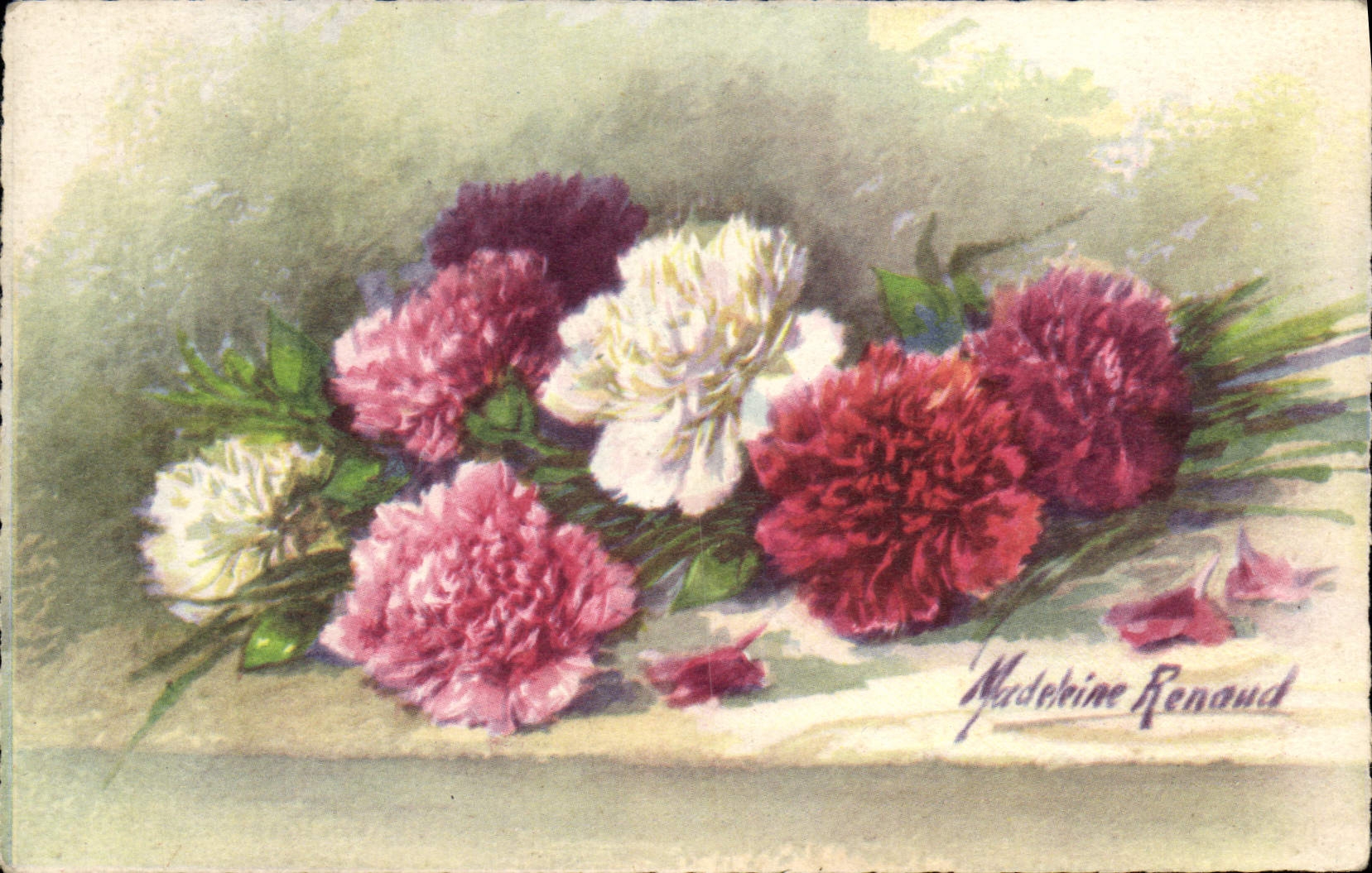 CPA Fantaisie Fleurs 