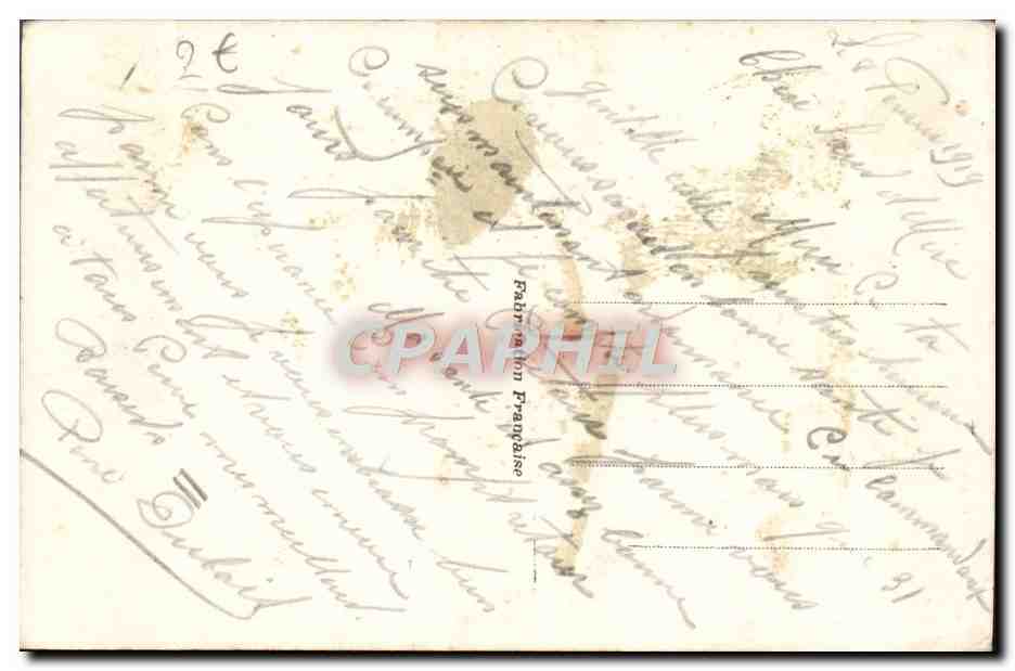 CPA Fantaisie Fleurs  — Verso