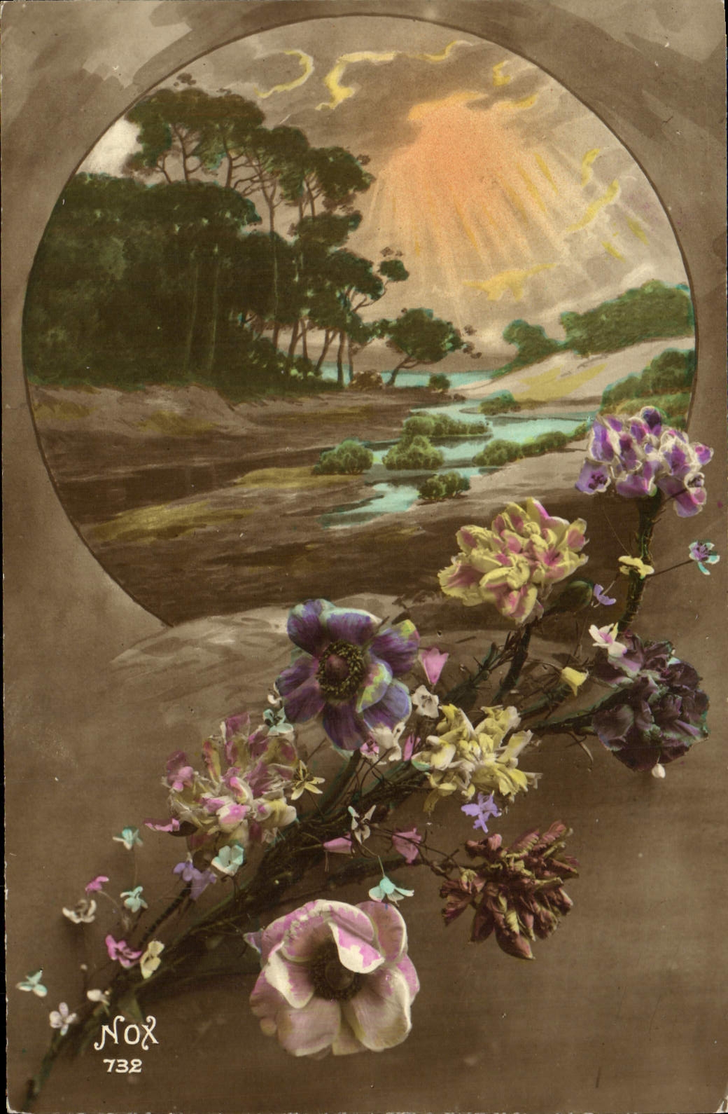 CPA Fantaisie Fleurs 