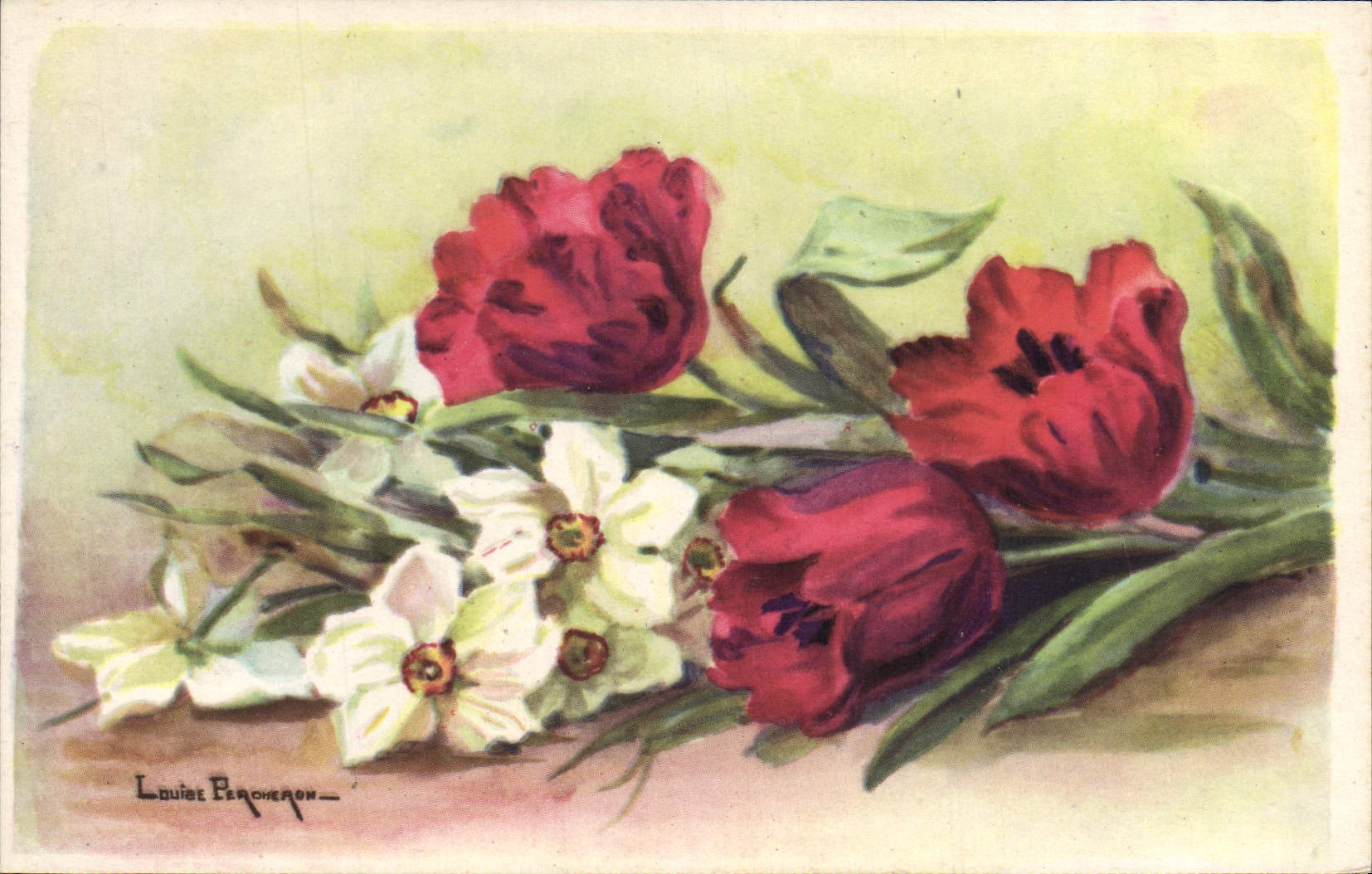 CPA Fantaisie Fleurs 