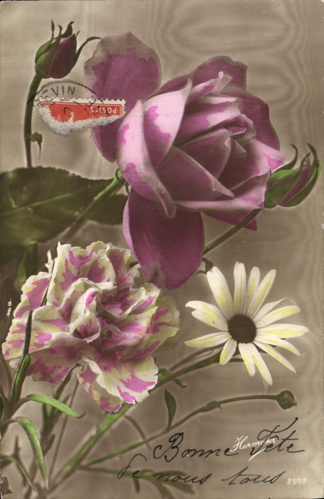CPA Fantaisie Fleurs 