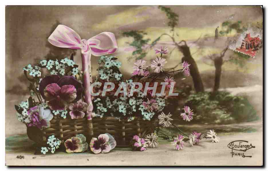 CPA Fantaisie Fleurs 