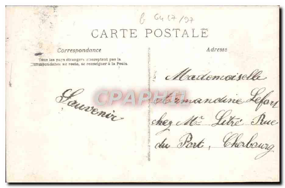 CPA Fantaisie Fleurs Enfants — Rückseite