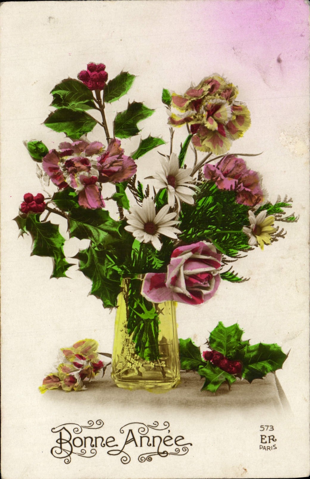 CPA Fantaisie Fleurs 