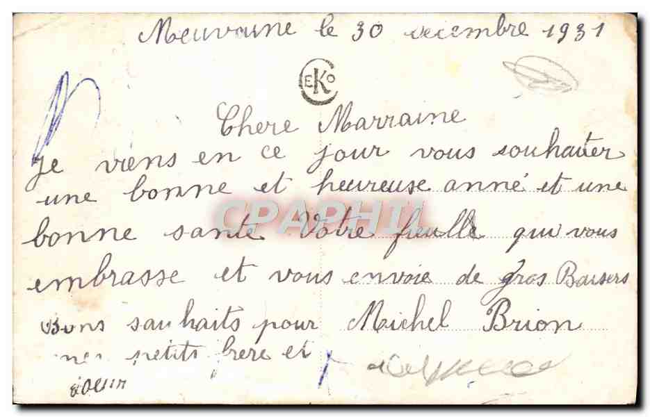 CPA Fantaisie Fleurs  — Verso