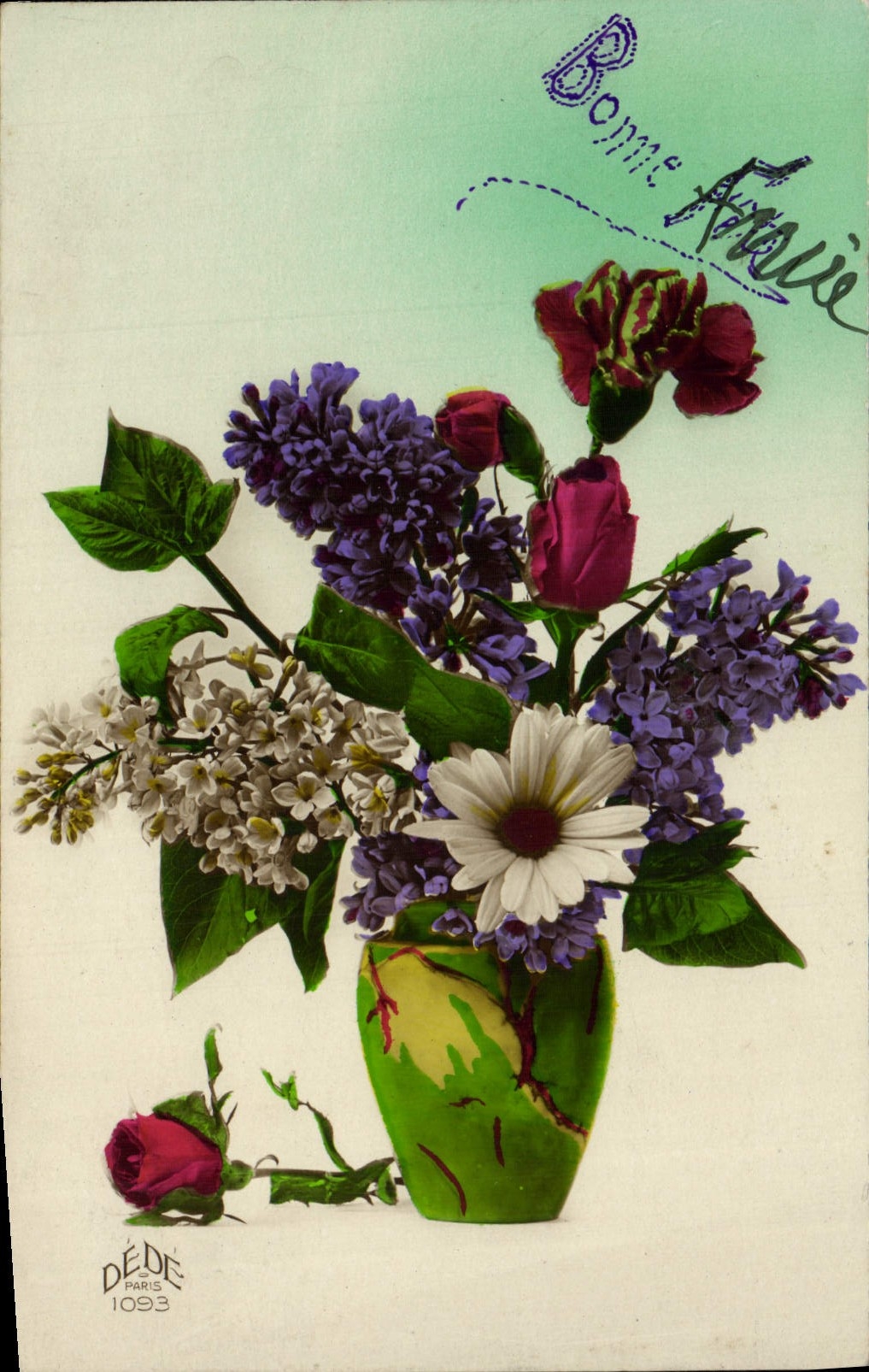CPA Fantaisie Fleurs 