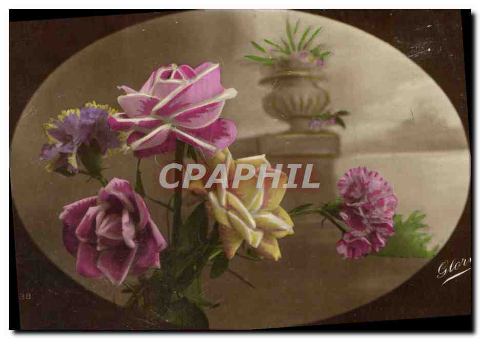 CPA Fantaisie Fleurs 