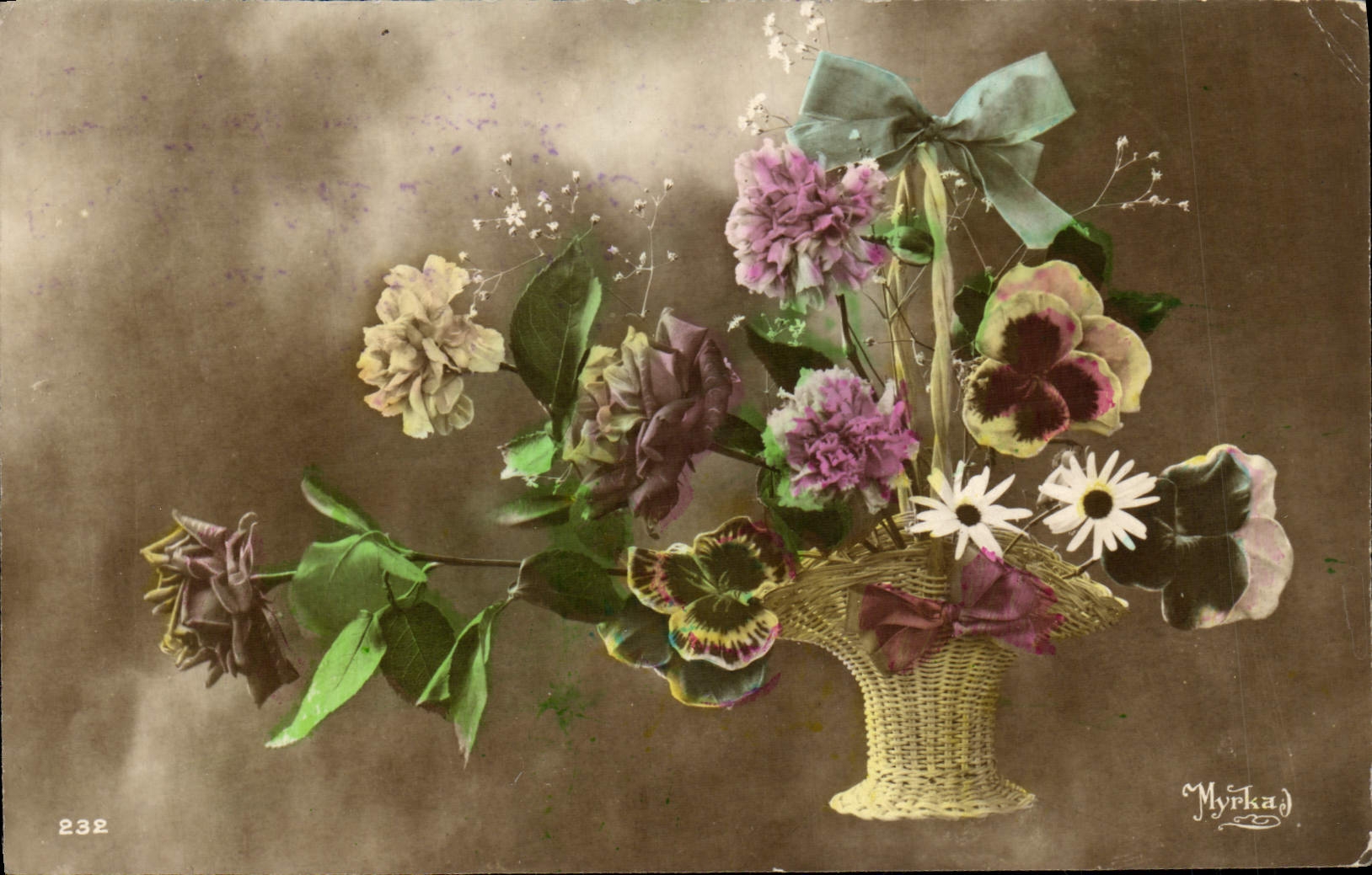 CPA Fantaisie Fleurs 