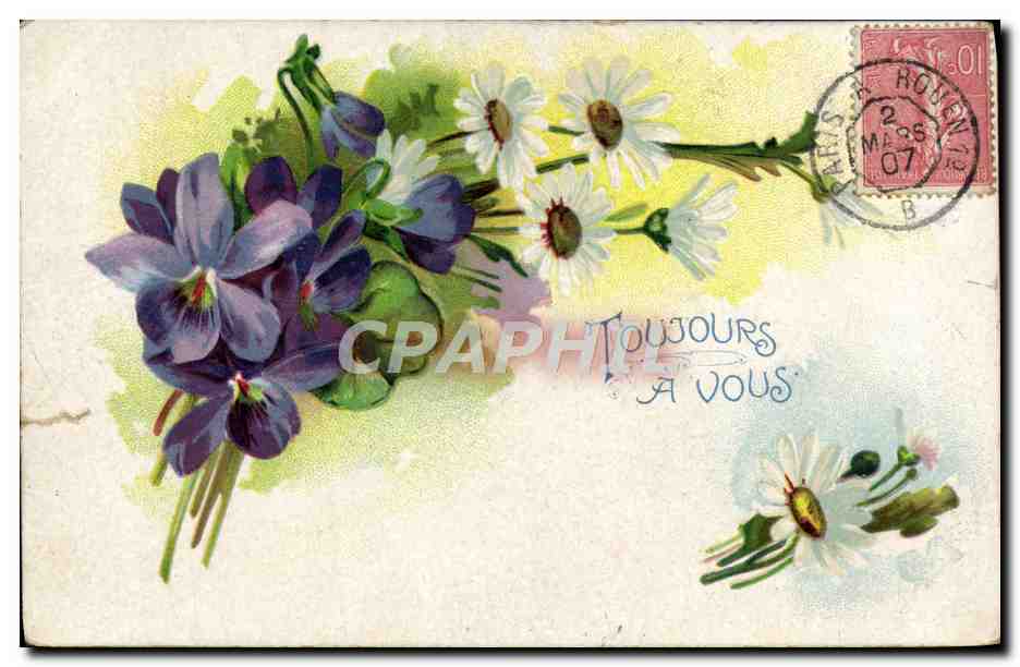 CPA Fantaisie Fleurs 