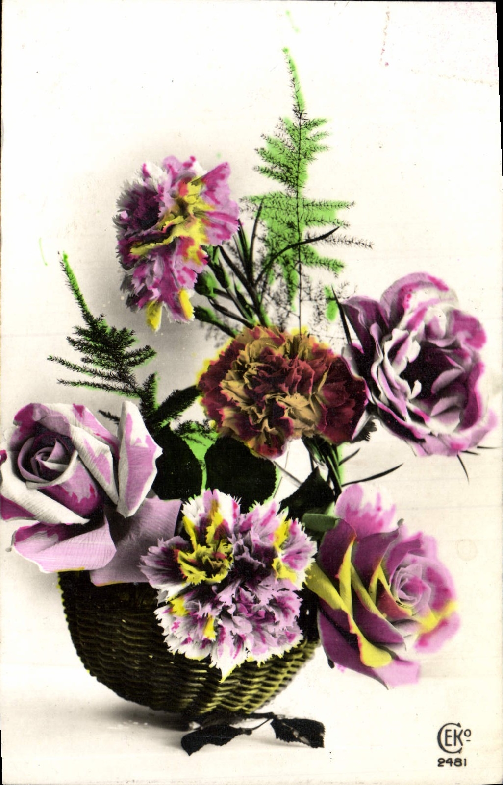 CPA Fantaisie Fleurs 