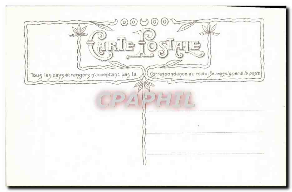 CPA Fantaisie Fleurs  — Rückseite