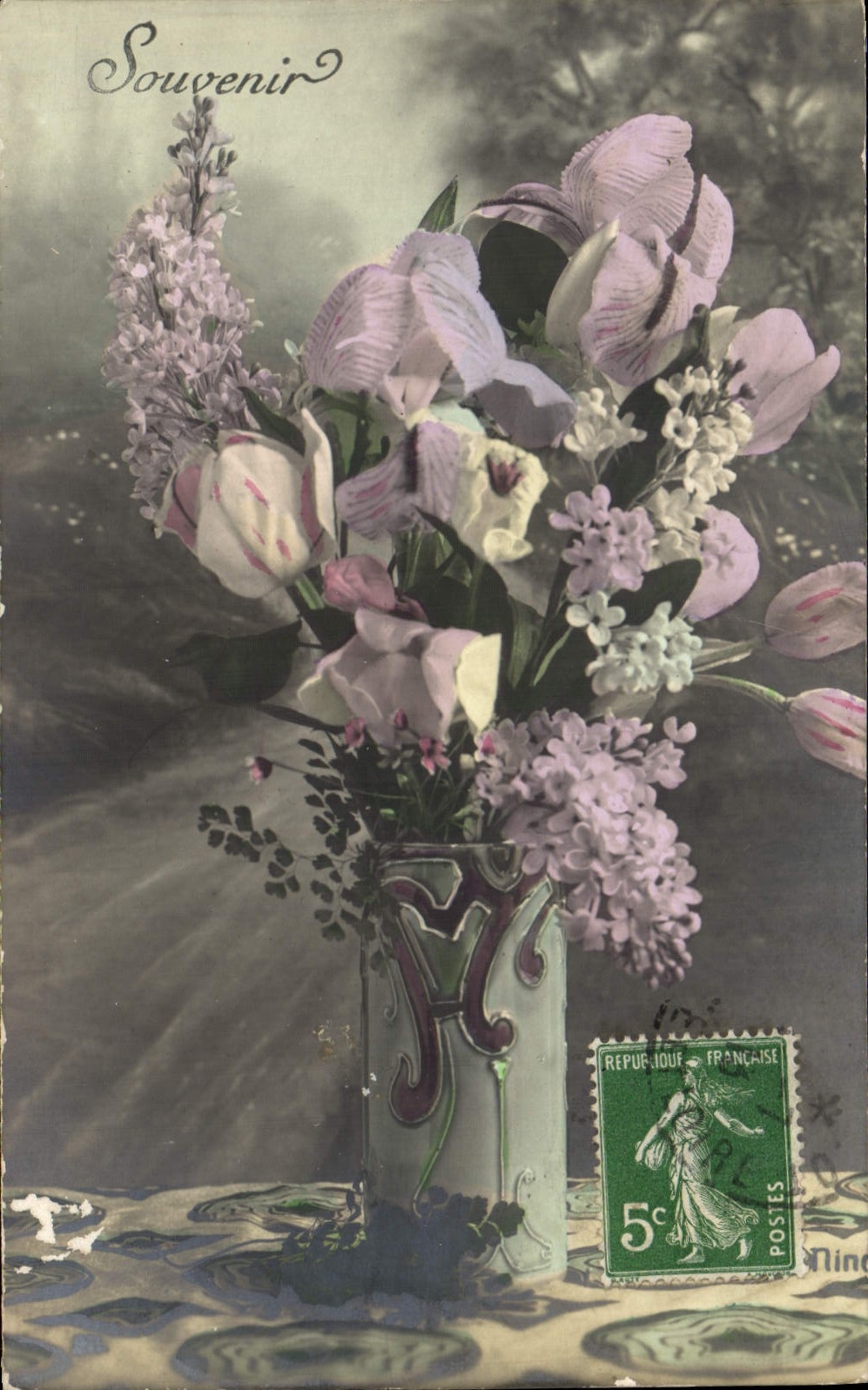 CPA Fantaisie Fleurs 