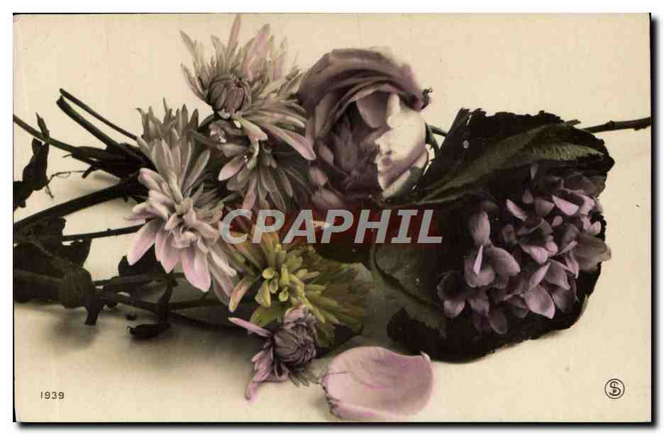 CPA Fantaisie Fleurs 