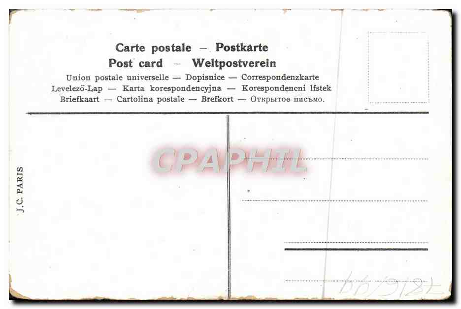 CPA Fantaisie Fleurs Colombe — Verso