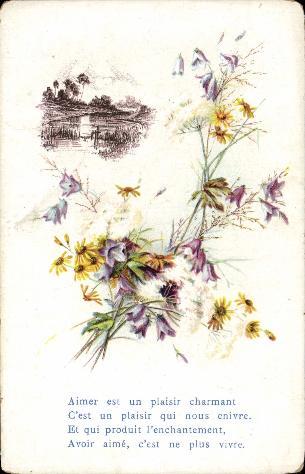 CPA Fantaisie Fleurs 