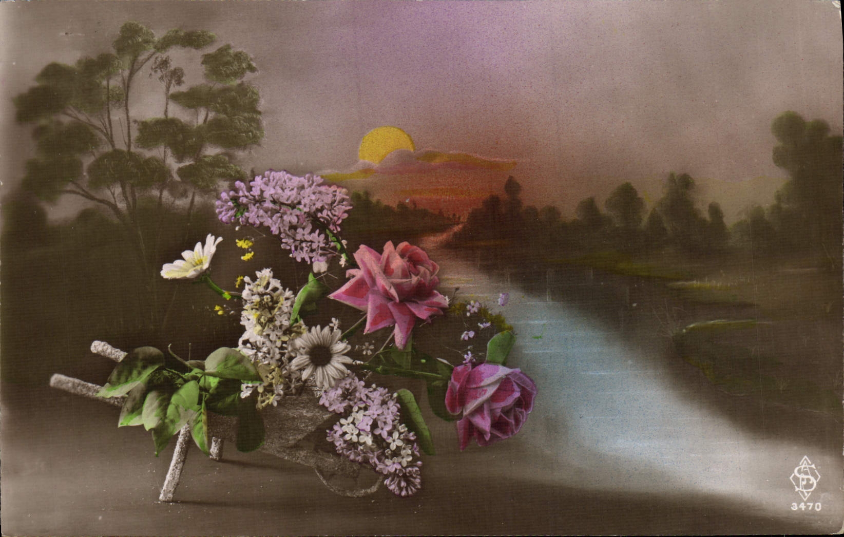 CPA Fantaisie Fleurs 