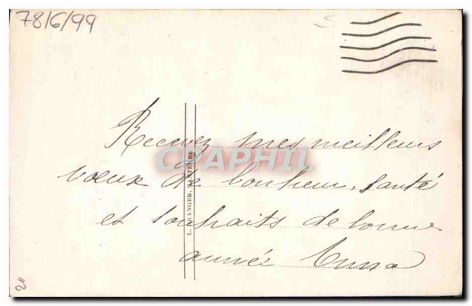 CPA Fantaisie Fleurs  — Verso