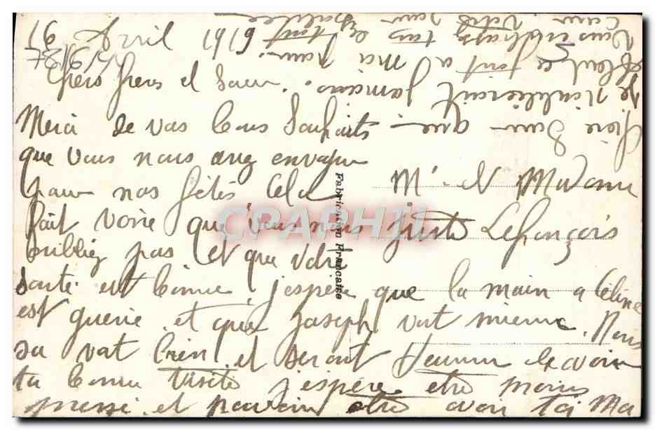 CPA Fantaisie Fleurs  — Verso