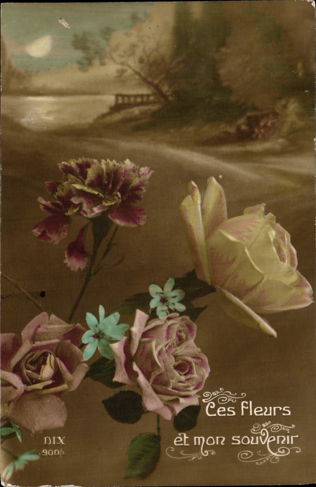 CPA Fantaisie Fleurs 
