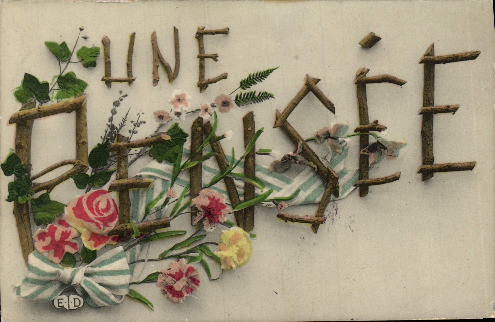 CPA Fantaisie Fleurs Une pensee