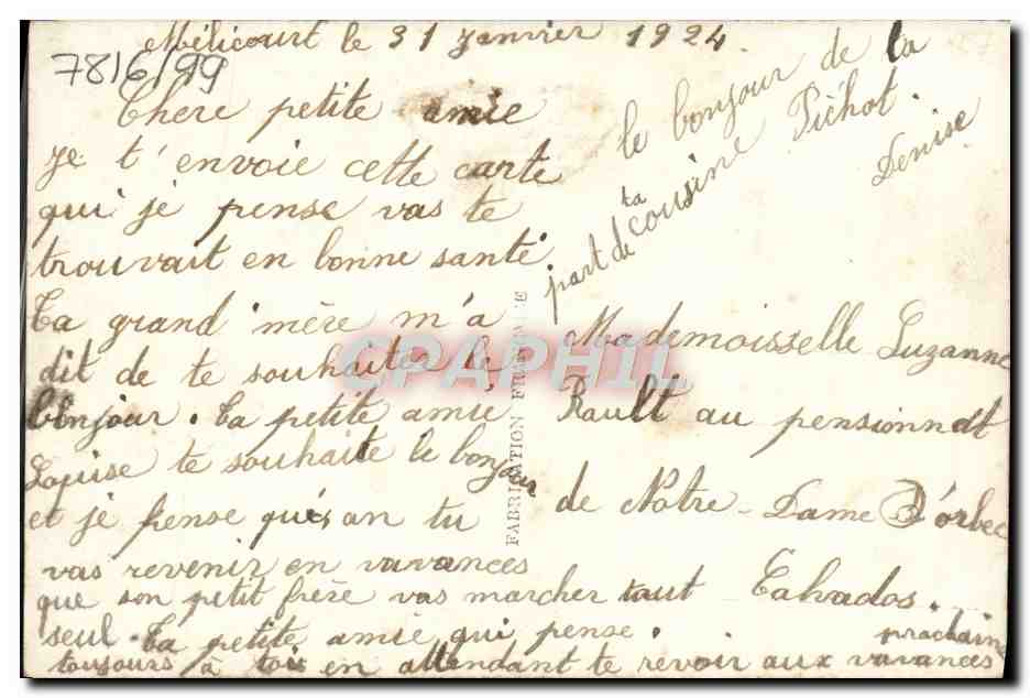 CPA Fantaisie Fleurs  — Verso