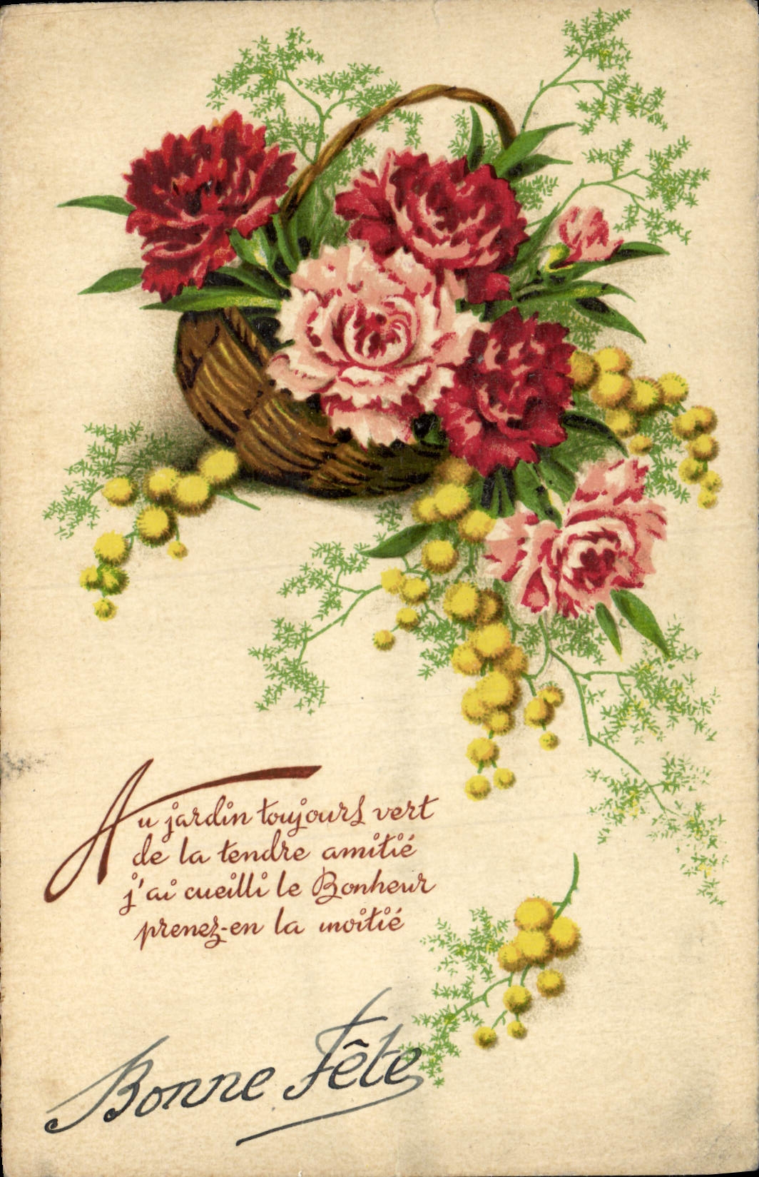 CPA Fantaisie Fleurs 