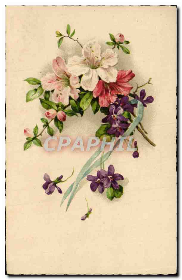 CPA Fantaisie Fleurs 