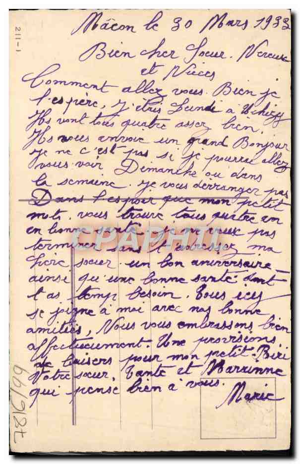 CPA Fantaisie Fleurs  — Verso