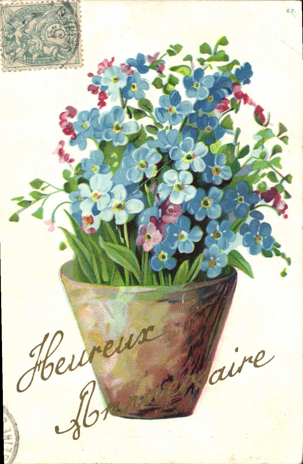 CPA Fantaisie Fleurs 