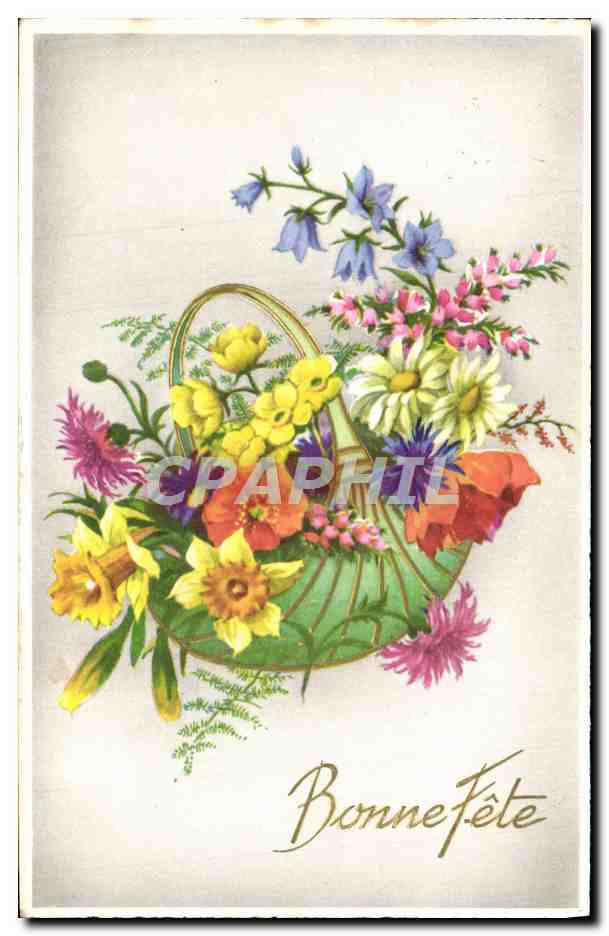CPA Fantaisie Fleurs 