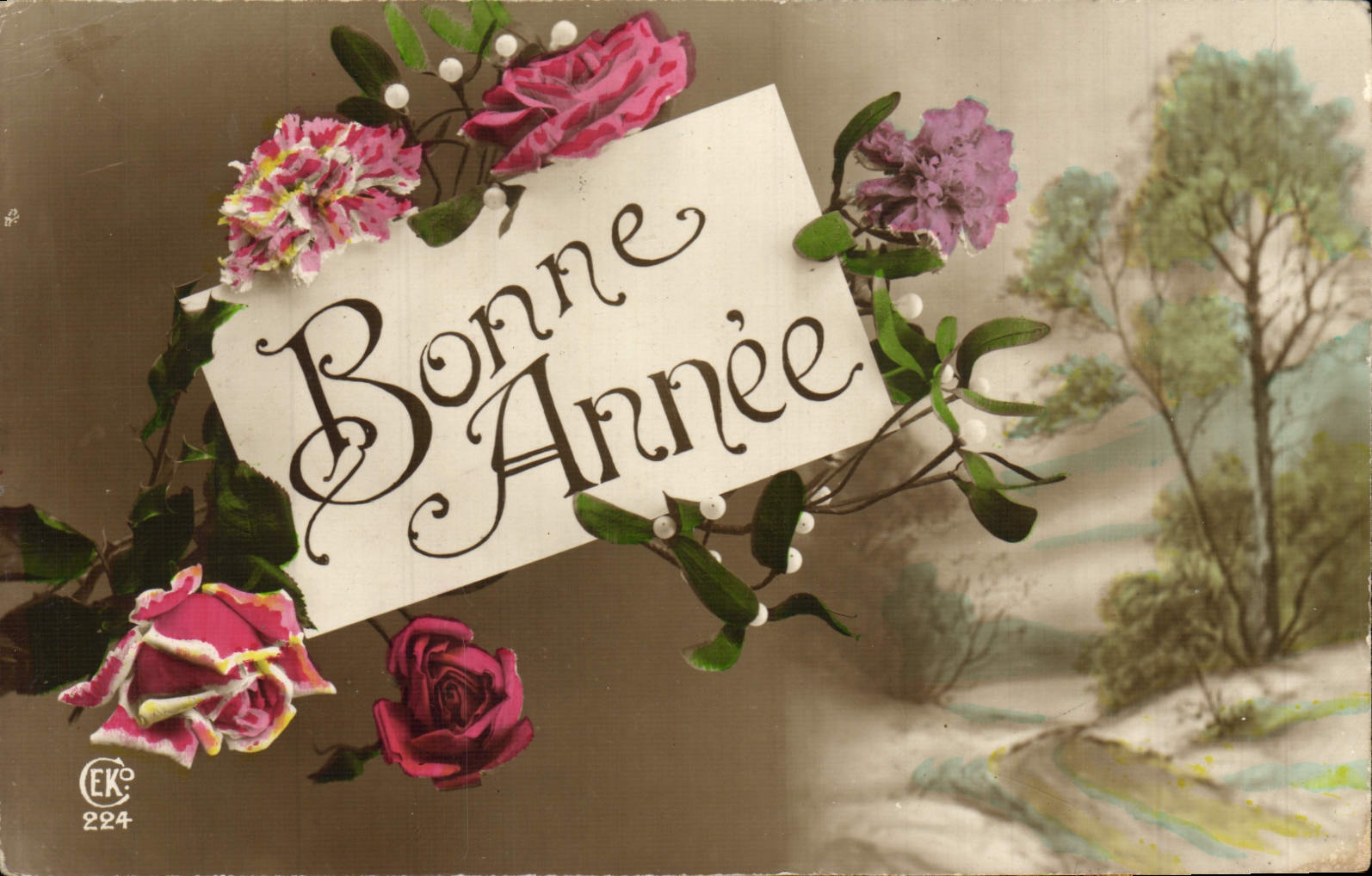 CPA Fantaisie Fleurs 