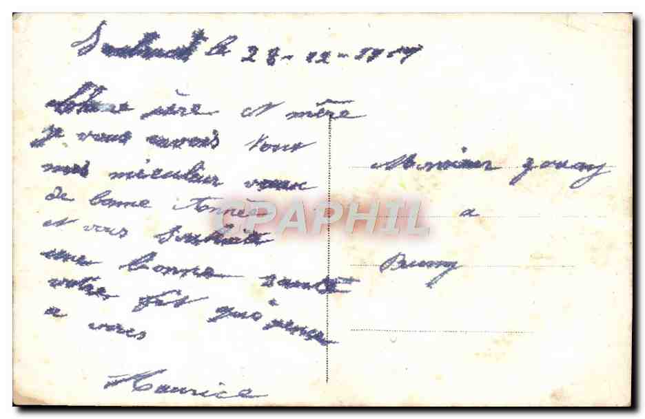 CPA Fantaisie Fleurs  — Verso