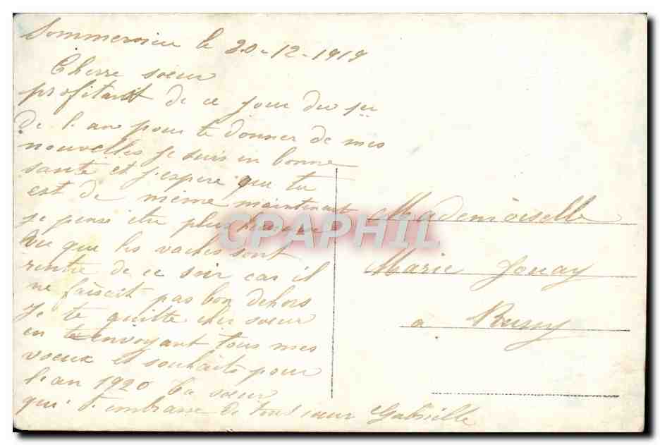 CPA Fantaisie Fleurs  — Verso