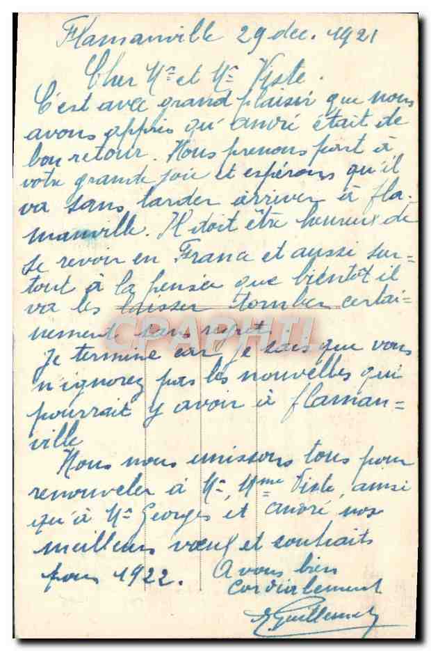CPA Fantaisie Fleurs  — Verso