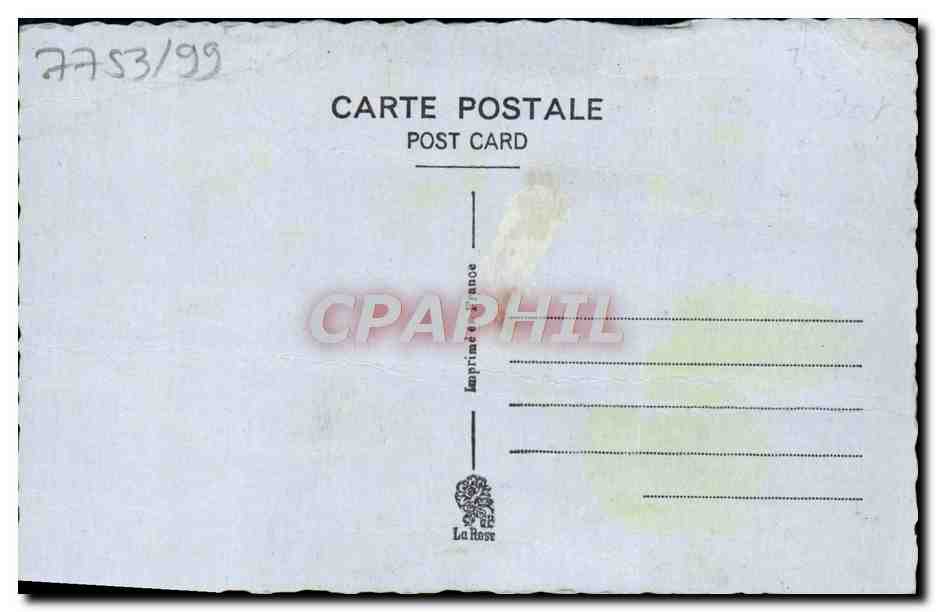 CPA Fantaisie Fleurs  — Verso
