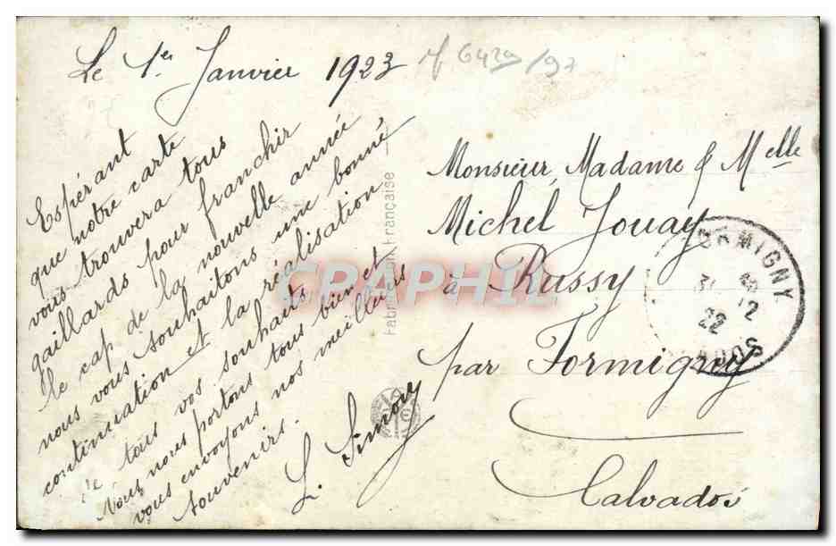 CPA Fantaisie Fleurs  — Verso