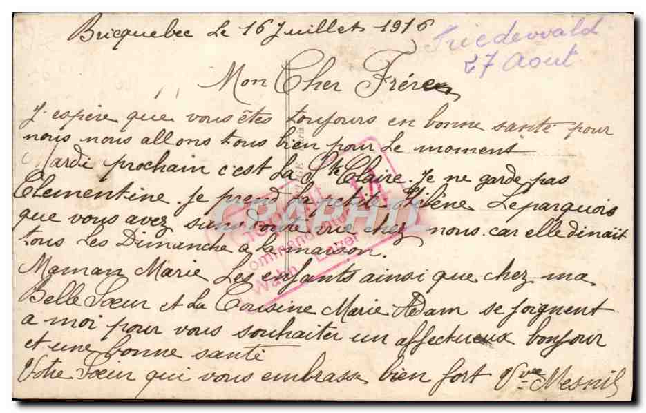 CPA Fantaisie Fleurs  — Verso