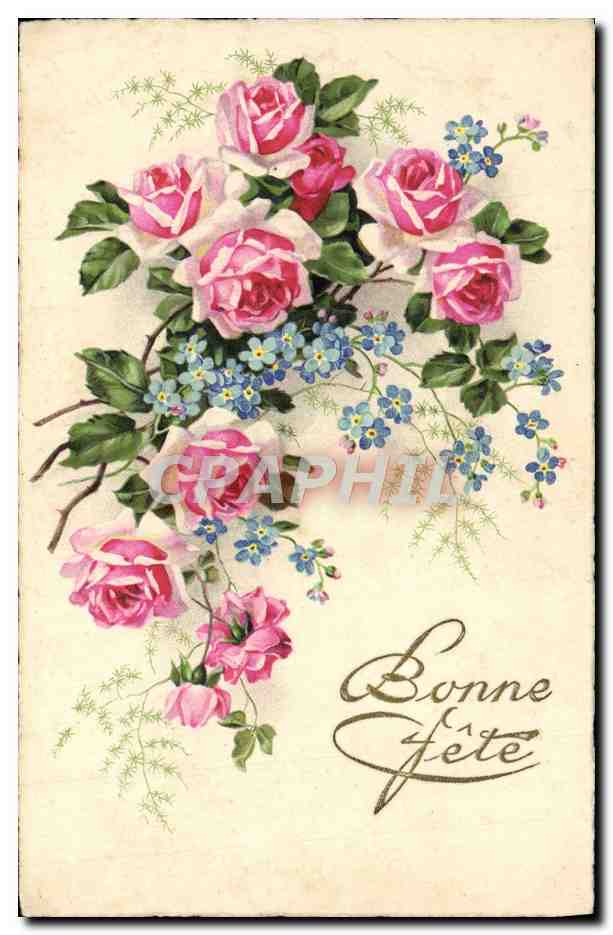 CPA Fantaisie Fleurs 