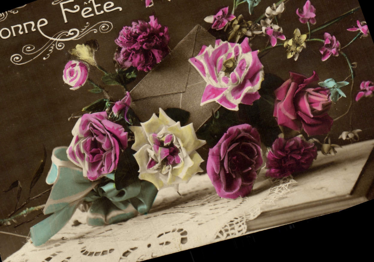 CPA Fantaisie Fleurs 