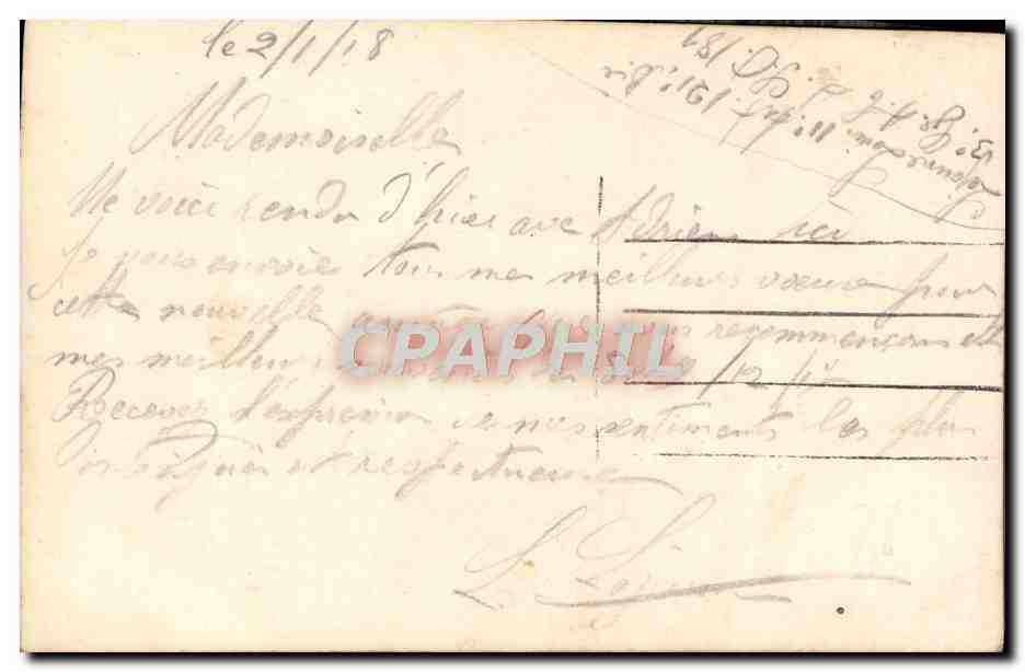 CPA Fantaisie Fleurs  — Verso