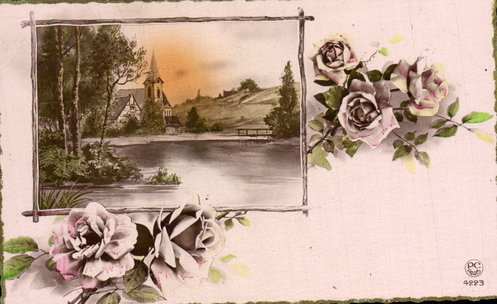 CPA Fantaisie Fleurs 